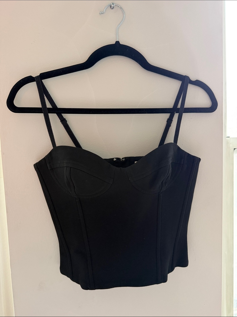 Aritzia Black Bustier Top